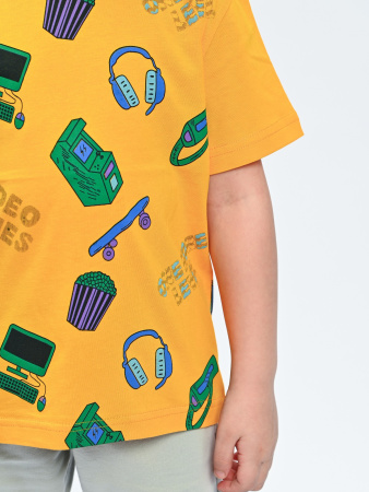 2079/1 Футболка д/м (оранжевый весь размерный ряд)