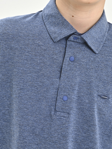 4267 Поло д/м дл.р. (джинсовый меланж весь размерный ряд)