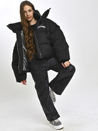 2378S Брюки болоневые д/д (черный весь размерный ряд)