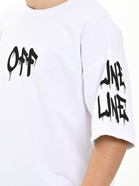 4589 Футболка д/м (белый весь размерный ряд)