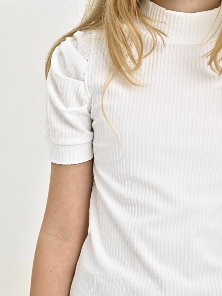 GU-216/1 Блузка к.р. д/д (белый весь размерный ряд)