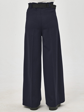 1106K Брюки палаццо д/д (темно-синий размер 34(128))