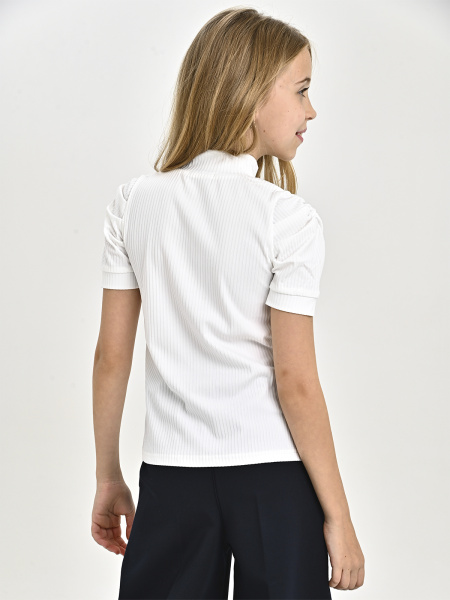 GU-216/1 Блузка к.р. д/д (белый весь размерный ряд)