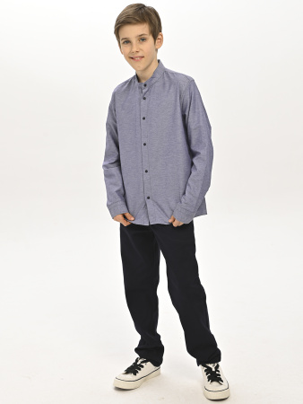 4022 Рубашка дл.р. д/м (батал) (серый весь размерный ряд)