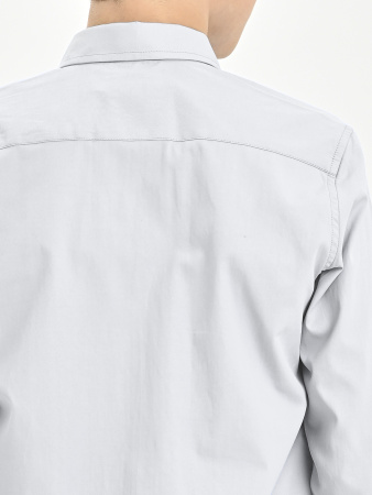 4854 Рубашка дл.р. д/м (серый весь размерный ряд)