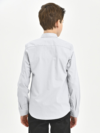 4854 Рубашка дл.р. д/м (серый весь размерный ряд)