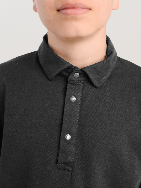 1803 Поло дл.р. д/м (темно-серый весь размерный ряд)