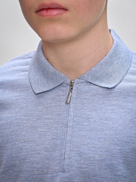 2316 Поло к.р. д/м (серый меланж весь размерный ряд)