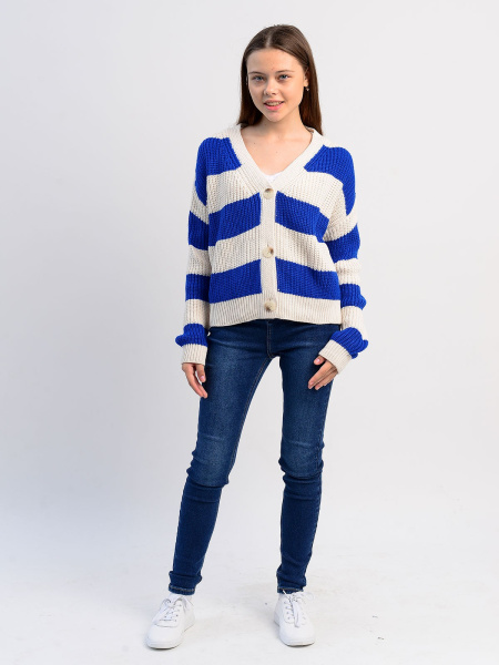 7025 Джемпер д/д (кремовый,индиго весь размерный ряд)