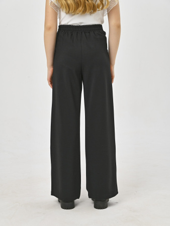 888KG Брюки палаццо д/д (черный весь размерный ряд)