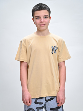 2309 Футболка д/м (бежевый весь размерный ряд)
