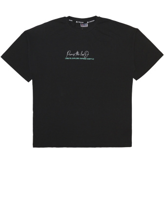 3141 Футболка д/м оверсайз (черный весь размерный ряд)