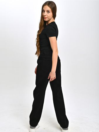 D263015-Ch Джинсы утепленные д/д (черный весь размерный ряд)