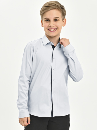 4852 Рубашка дл.р. д/м (серый весь размерный ряд)