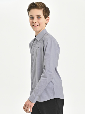 4969 Рубашка дл.р. д/м (темно-серый весь размерный ряд)