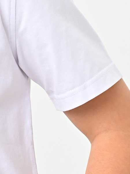 4807 Рубашка трик.(батал) к.р. д/м (белый весь размерный ряд)