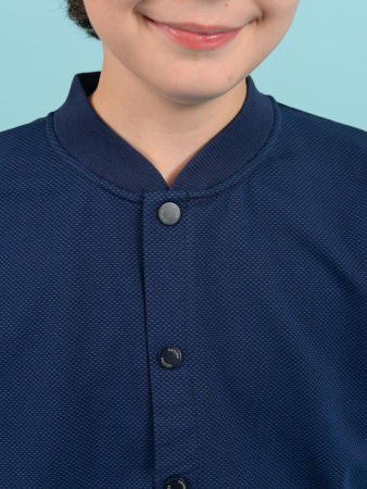 1663 Жакет д/м (синий весь размерный ряд)