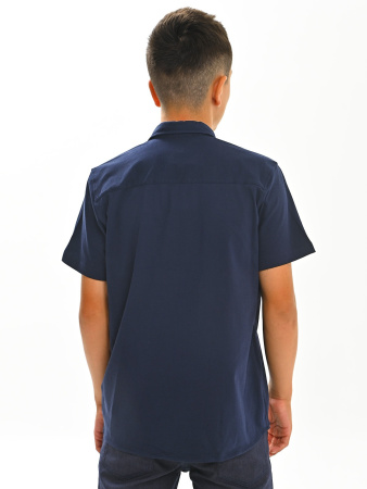 2742 Рубашка трик. к.р. (2742-т.синий-146)