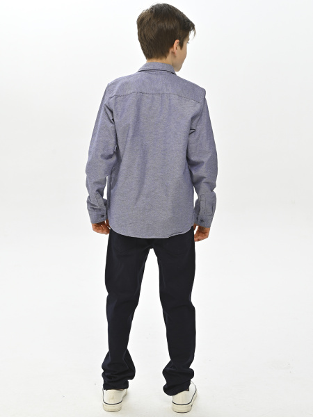 4026 Рубашка дл.р. д/м (батал) (серый весь размерный ряд)