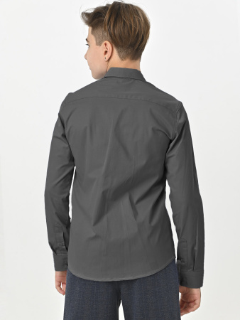 4777 Рубашка дл.р. д/м (темно-серый весь размерный ряд)