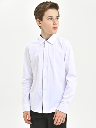 4854 Рубашка дл.р. д/м (белый весь размерный ряд)