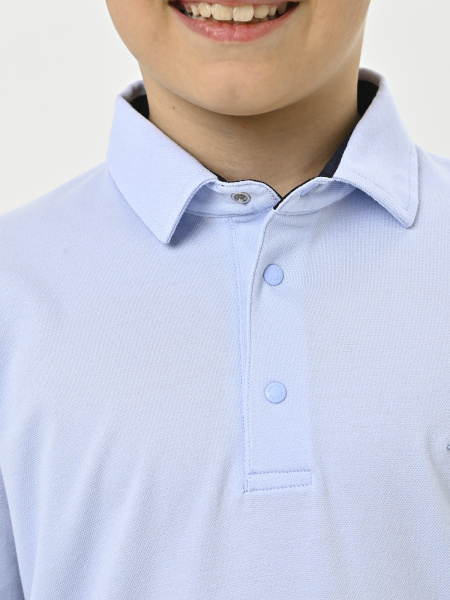 4355 Поло дл.р. д/м (голубой весь размерный ряд)