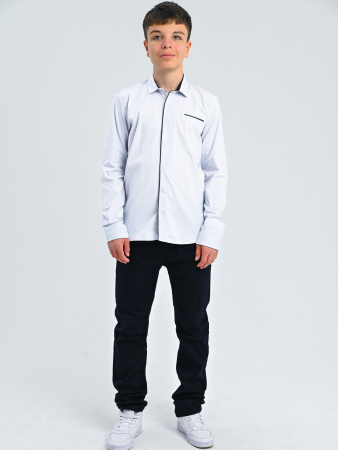 2305 Рубашка дл.р. д/м (белый весь размерный ряд)