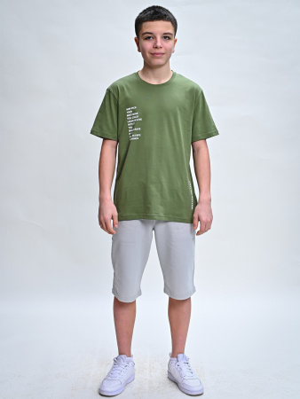 2046 Футболка д/м (хаки весь размерный ряд)