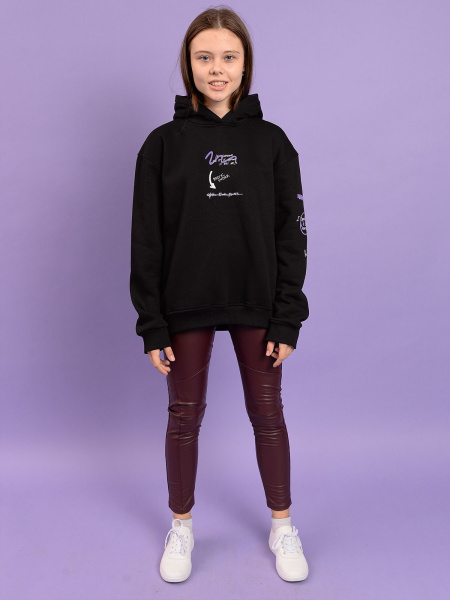 10372 Толстовка утепл. д/д (черный размер 122)