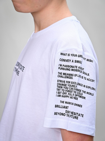 2057 Футболка д/м (белый весь размерный ряд)