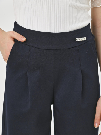 888KG Брюки палаццо д/д (темно-синий весь размерный ряд)