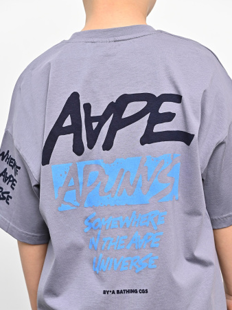 3032 Футболка д/м (серый весь размерный ряд)