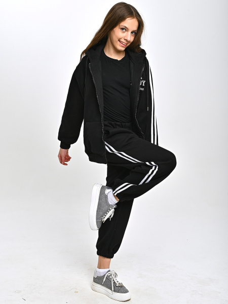 5057-Ch Костюм утепленный д/д (черный весь размерный ряд)