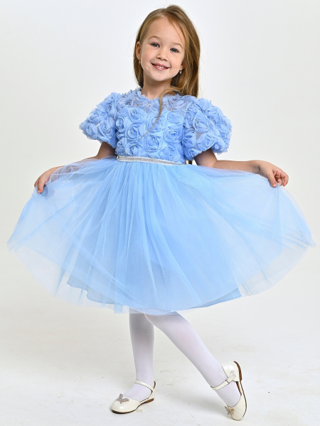 2585KG Платье д/д (голубой весь размерный ряд)