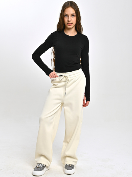 S60073-1-Ch Брюки спорт утепл. д/д (кремовый весь размерный ряд)