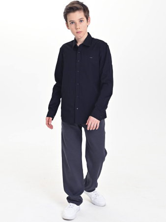 4706 Рубашка дл.р. д/м (темно-синий весь размерный ряд)