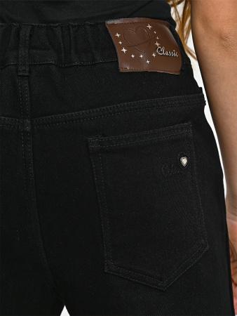 D263015-Ch Джинсы утепленные д/д (черный весь размерный ряд)