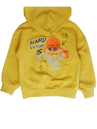 224419 Толстовка утепл. д/м (горчица весь размерный ряд)