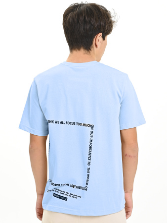 4628 Футболка д/м (голубой весь размерный ряд)