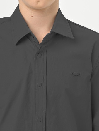 4706 Рубашка дл.р. д/м (серый весь размерный ряд)