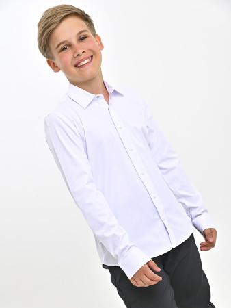 4856 Рубашка дл.р. д/м (белый весь размерный ряд)