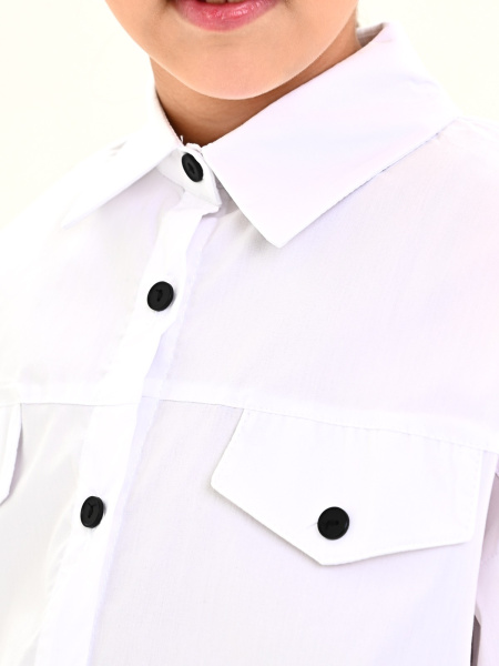 GU-211KG Блузка дл.р. д/д (белый весь размерный ряд)