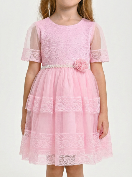 3198-Ch Платье д/д (розовый весь размерный ряд)