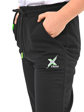4290-B Брюки спорт д/м (черный 140)
