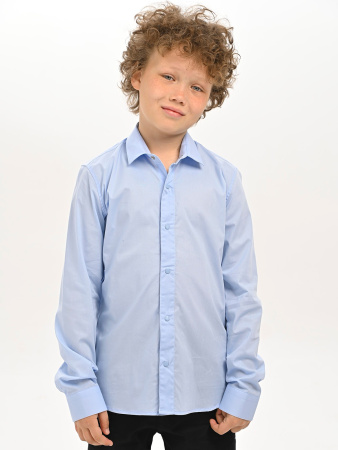 4027 Рубашка дл.р. д/м (светло-голубой 128)