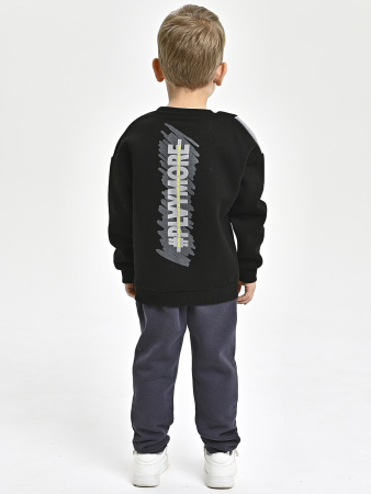 225550 Толстовка утепл. д/м (черный весь размерный ряд)