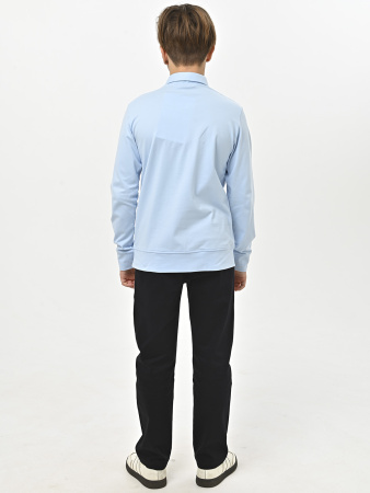 4945 Поло дл.р. д/м (голубой весь размерный ряд)