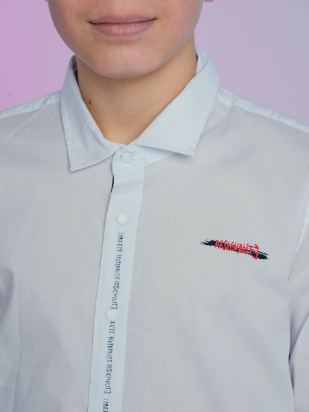 2128 Рубашка д/м (белый размер 152)