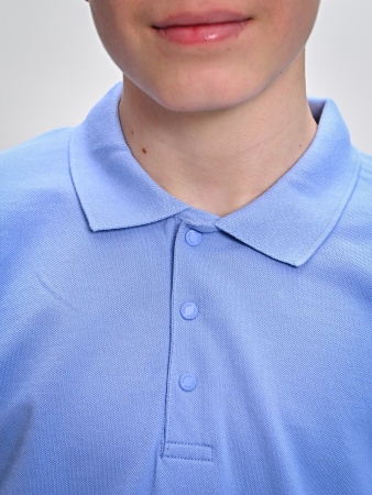 4679 Поло к.р. д/м (голубой весь размерный ряд)