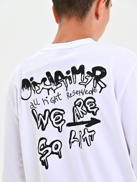 2220 Фуфайка д/м (белый размер 128)